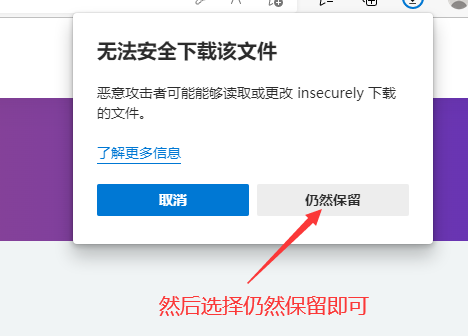 图片[3]-在win10-11自带浏览器通过网页服务器下载提示无法安全下载怎么办-旗胜科技淘宝内部专用
